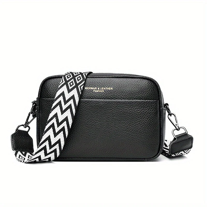 Elegant lædercrossbody-taske – Funktionel og stilfuld med justerbar rem
