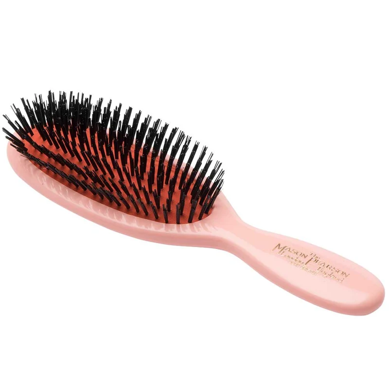 SB4 Pocket Boar Bristle Hairbrush – Pink