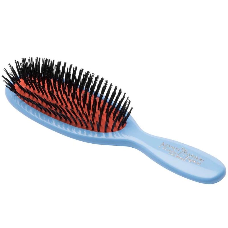 SB4 Pocket Boar Bristle Hairbrush – Blue