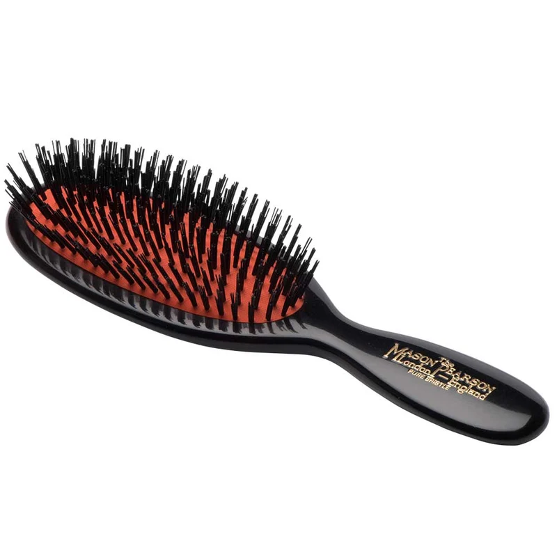 BN4 Pocket Boar Bristle & Nylon Hairbrush – Dark Ruby