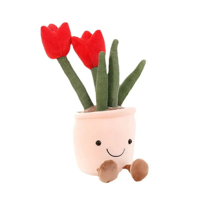 Farverig Blomster Krammefigur