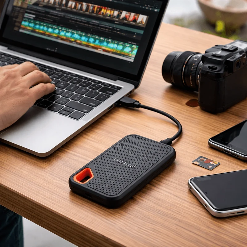 Hurtig og Pålidelig Bærbar SSD med USB C Tilslutning