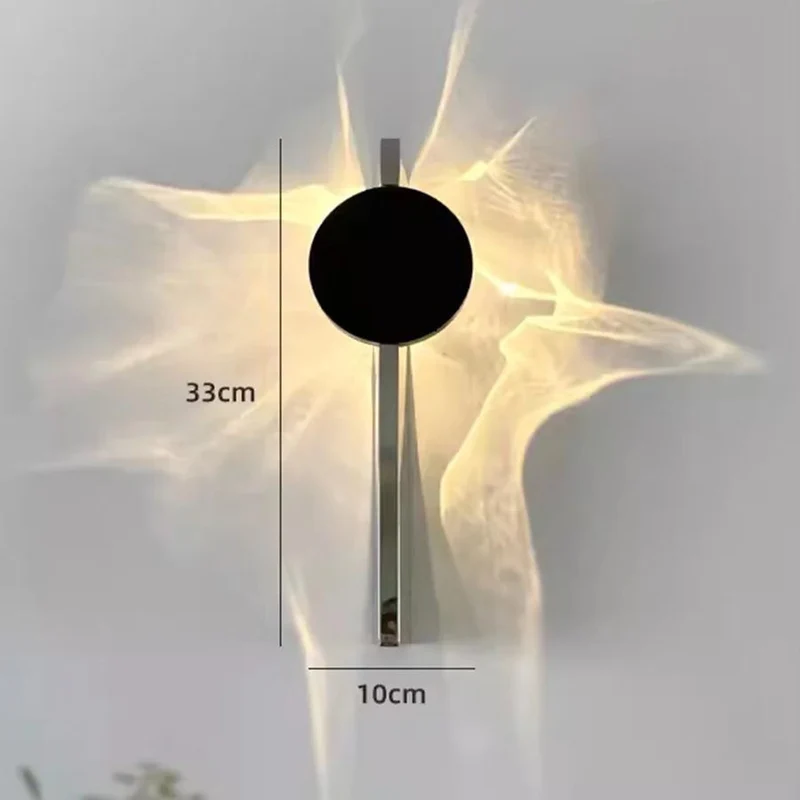 Elegant LED-Væglampe i Krom – Skaber Hygge og Stil