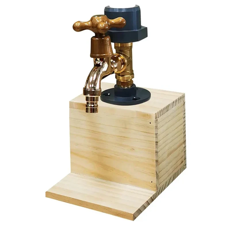Eksklusiv håndlavet spiritusdispenser i træ til hjemmets bar