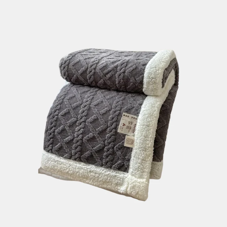 Blødt Sherpa Fleece Tæppe – Komfort i Året Rundt