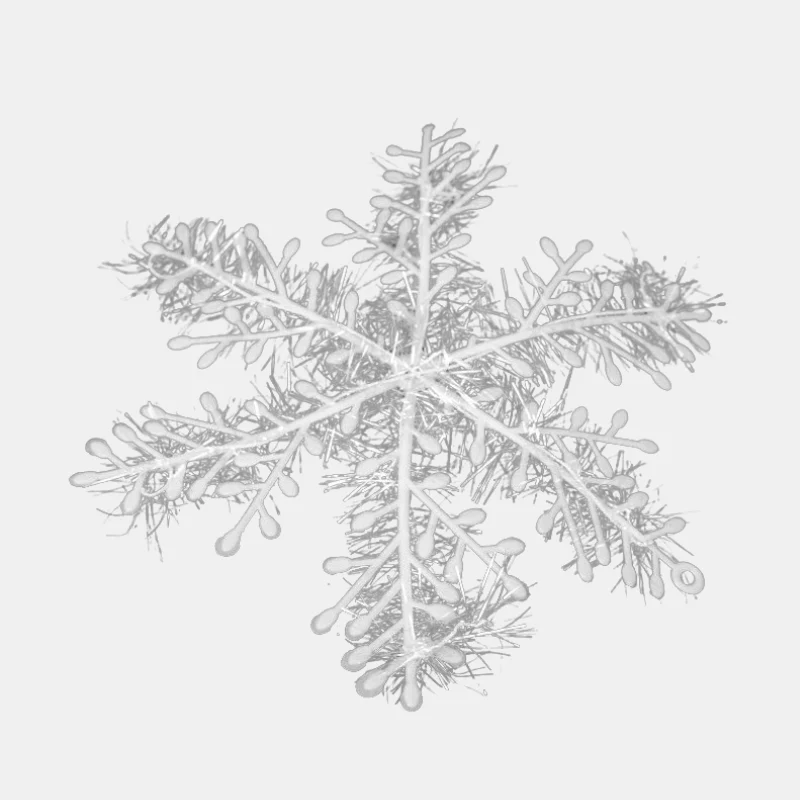 Store Glitrende Snefnug – Skab Magisk Julestemning i Hjemmet