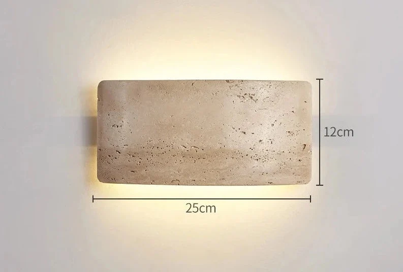 Travertin Væglampe IP65 – Elegant Belysning til Dit Hjem