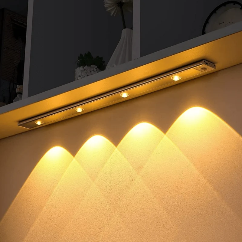 Trådløs LED-lyslist med sensor – Nem montering og stemning