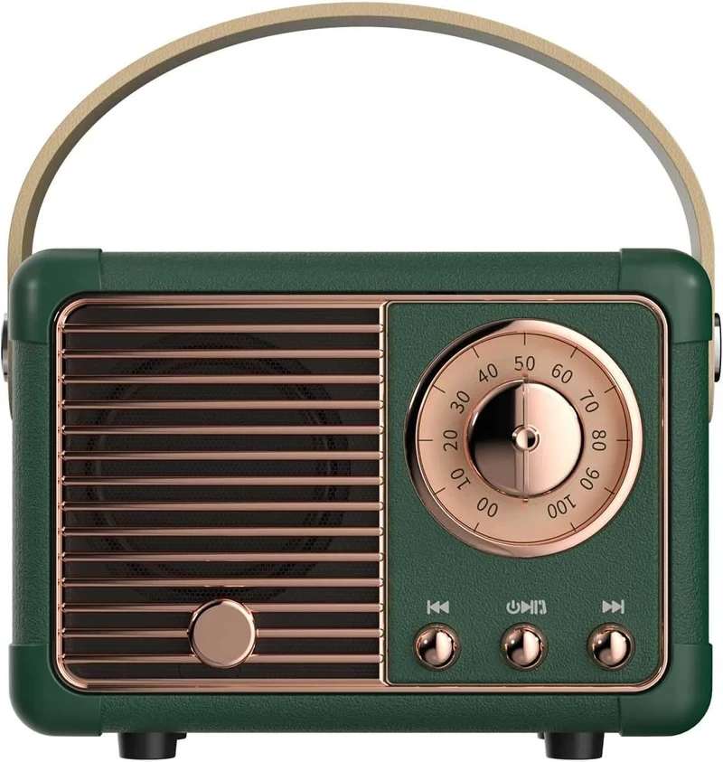 Retro Trådløs Højttaler med Krystalklar Lyd og Vintage Design