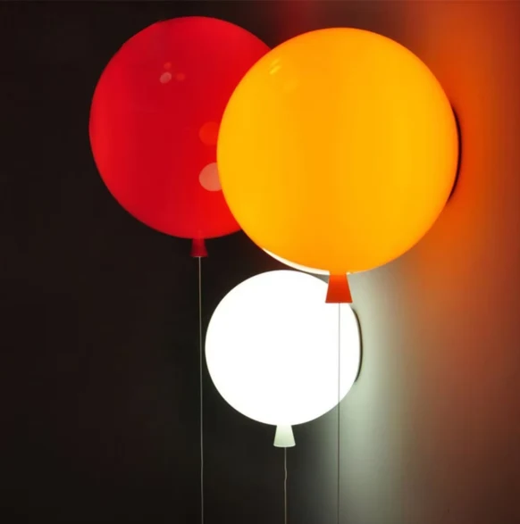 Farverig Ballon Væglampe – Skab Legende Stemning med LED