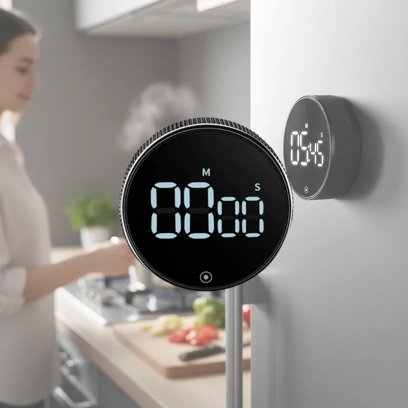 Smart Køkkentimer med LED Display og Justerbar Alarm
