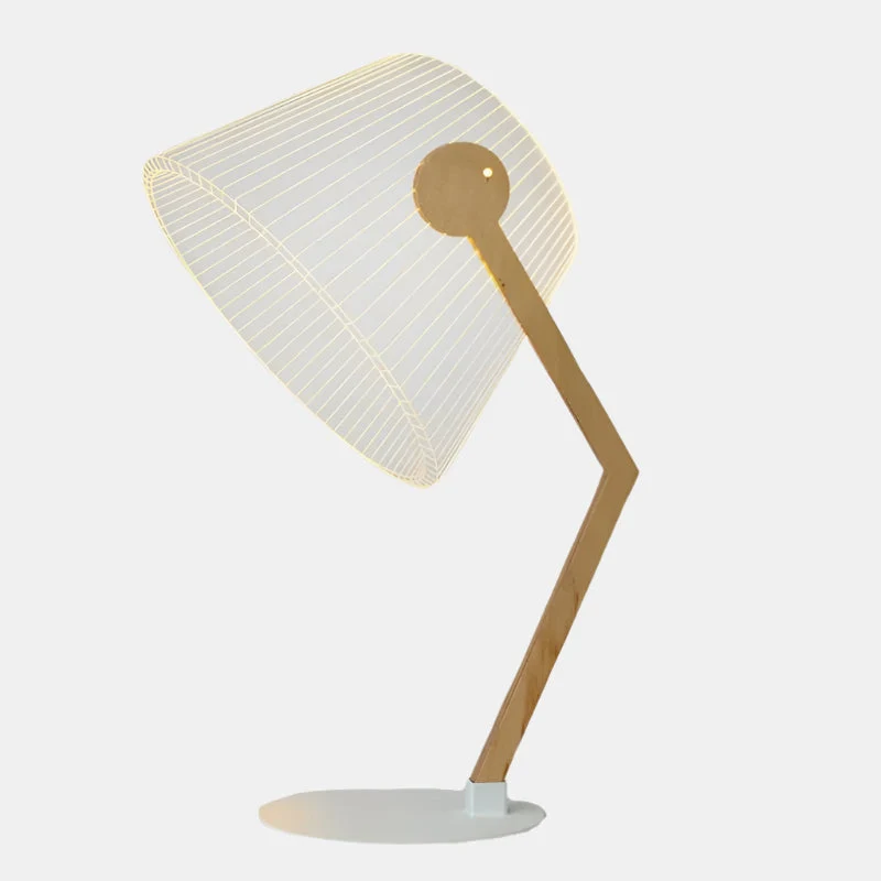 Elegant LED Bordlampe med Justerbar Lysstyrke til Soveværelset