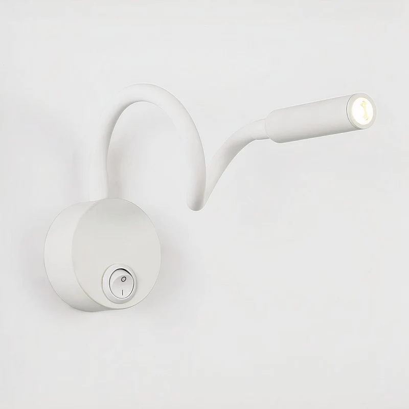 Justerbar LED Læselampe med 360° Fleksibel Arm og Kontakt