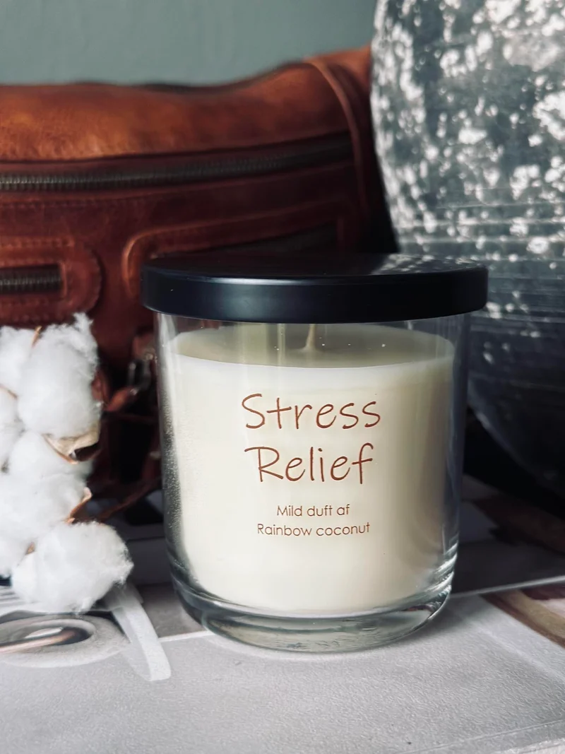 Duftlys i Glas med Lang Brændetid og Kokosaroma
