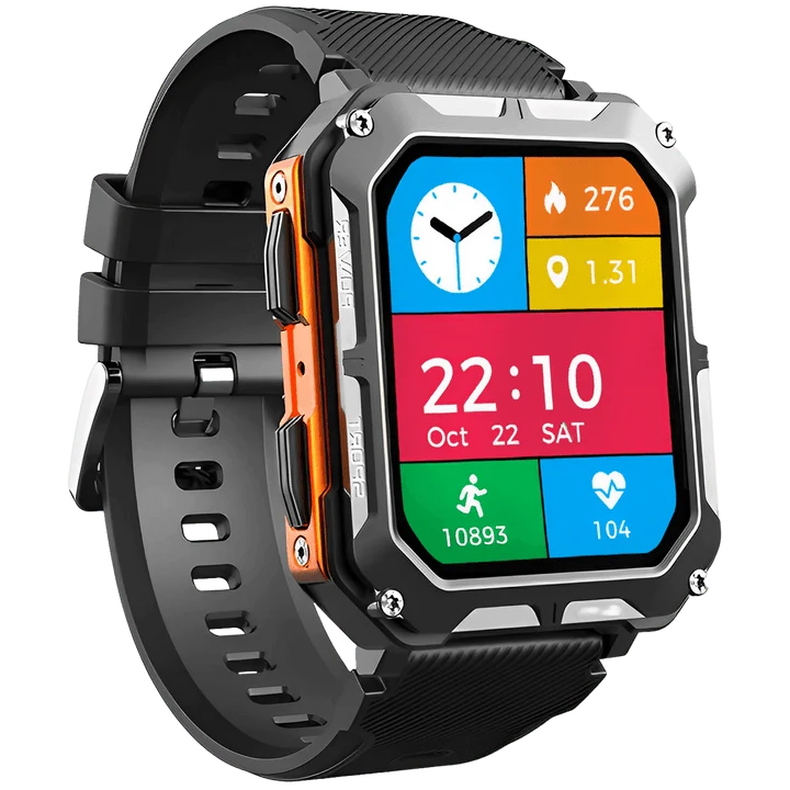 Elegant Smartwatch i Rustfrit Stål med Bluetooth 5.0