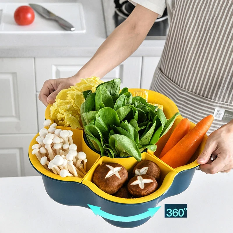 Roterende Drænkurv Snack Tray