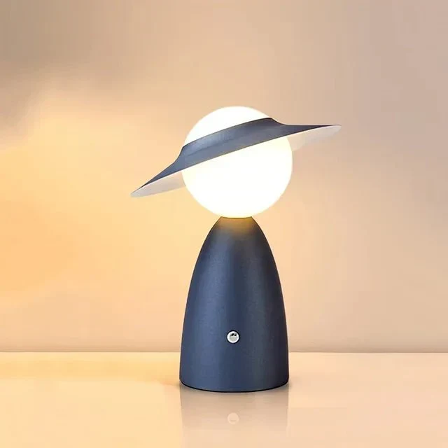 Stilfuld LED Bordlampe med Trådløs Opladning og Dæmpning