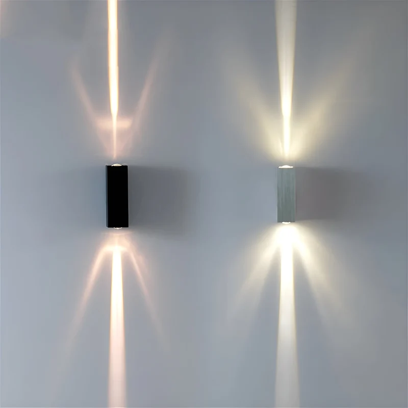 Elegant LED Væglampe i Betonlook til Indendørs & Udendørs Brug